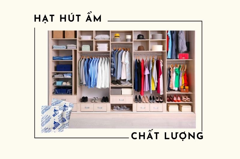 tui hat am chinh hang 7 Hạt hút ẩm để trong tủ quần áo
