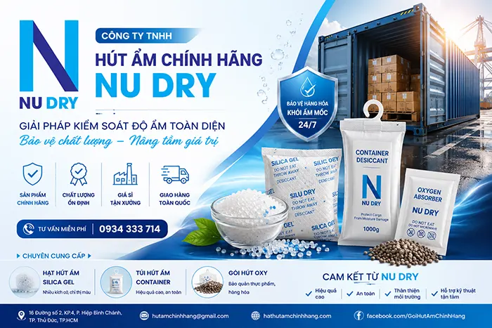 Gói hút ẩm mua ở đâu tphcm - Nu Dry chính hãng