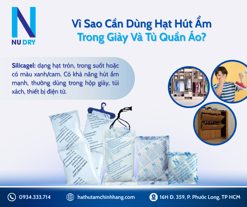 Vì sao cần dùng hạt hút ẩm 