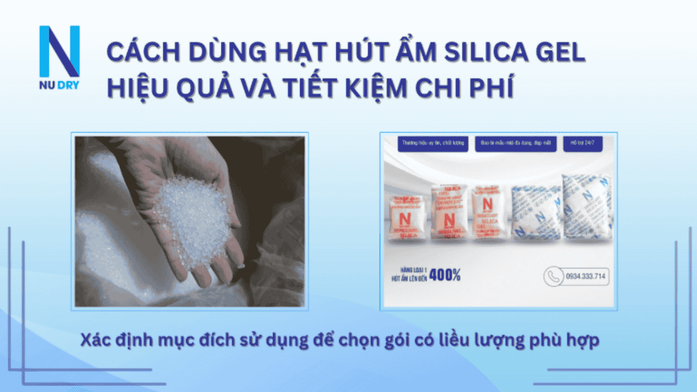 Cách dùng hạt hút ẩm Silica Gel hiệu quả
