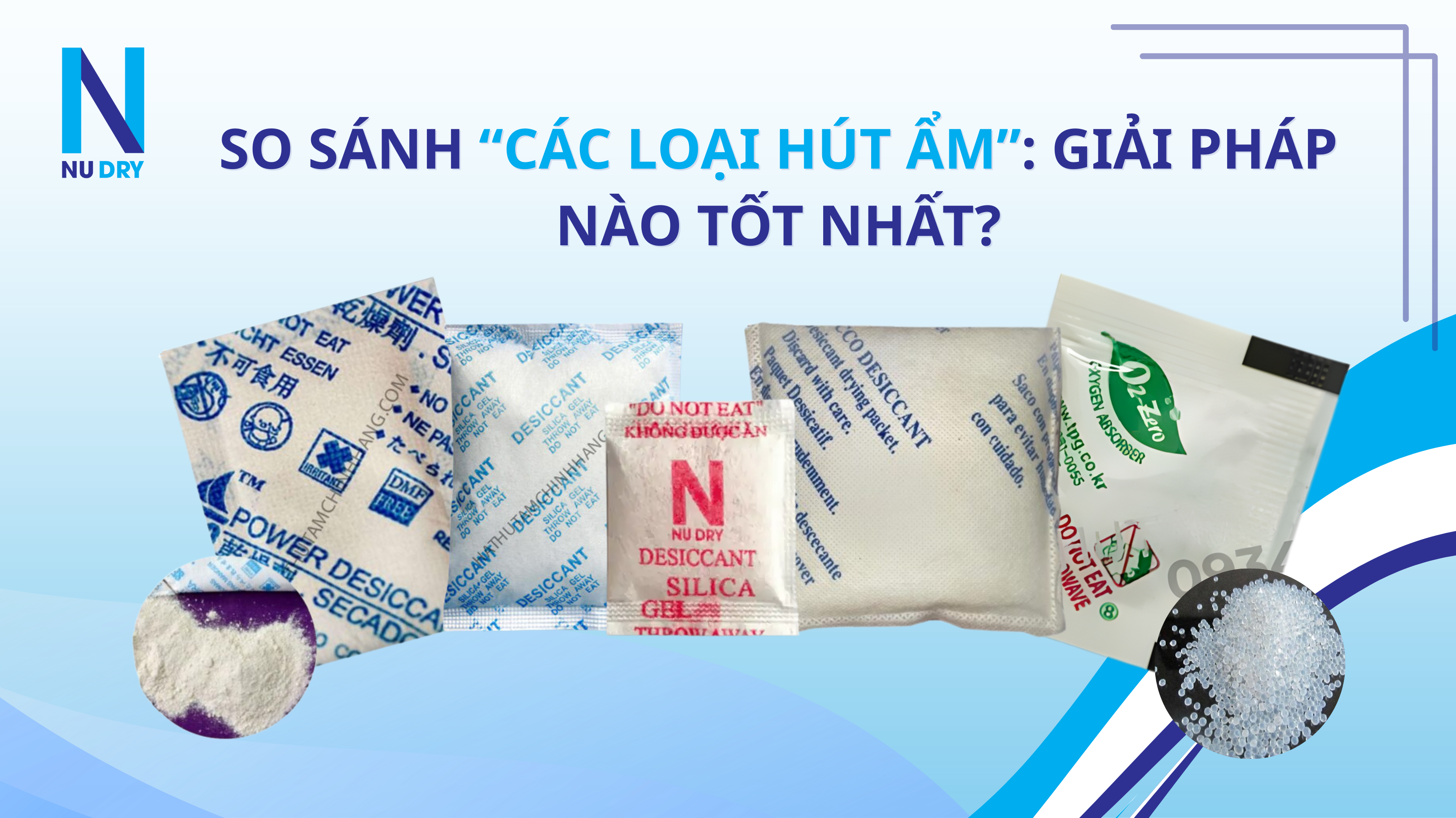 So sánh các loại hạt hút ẩm