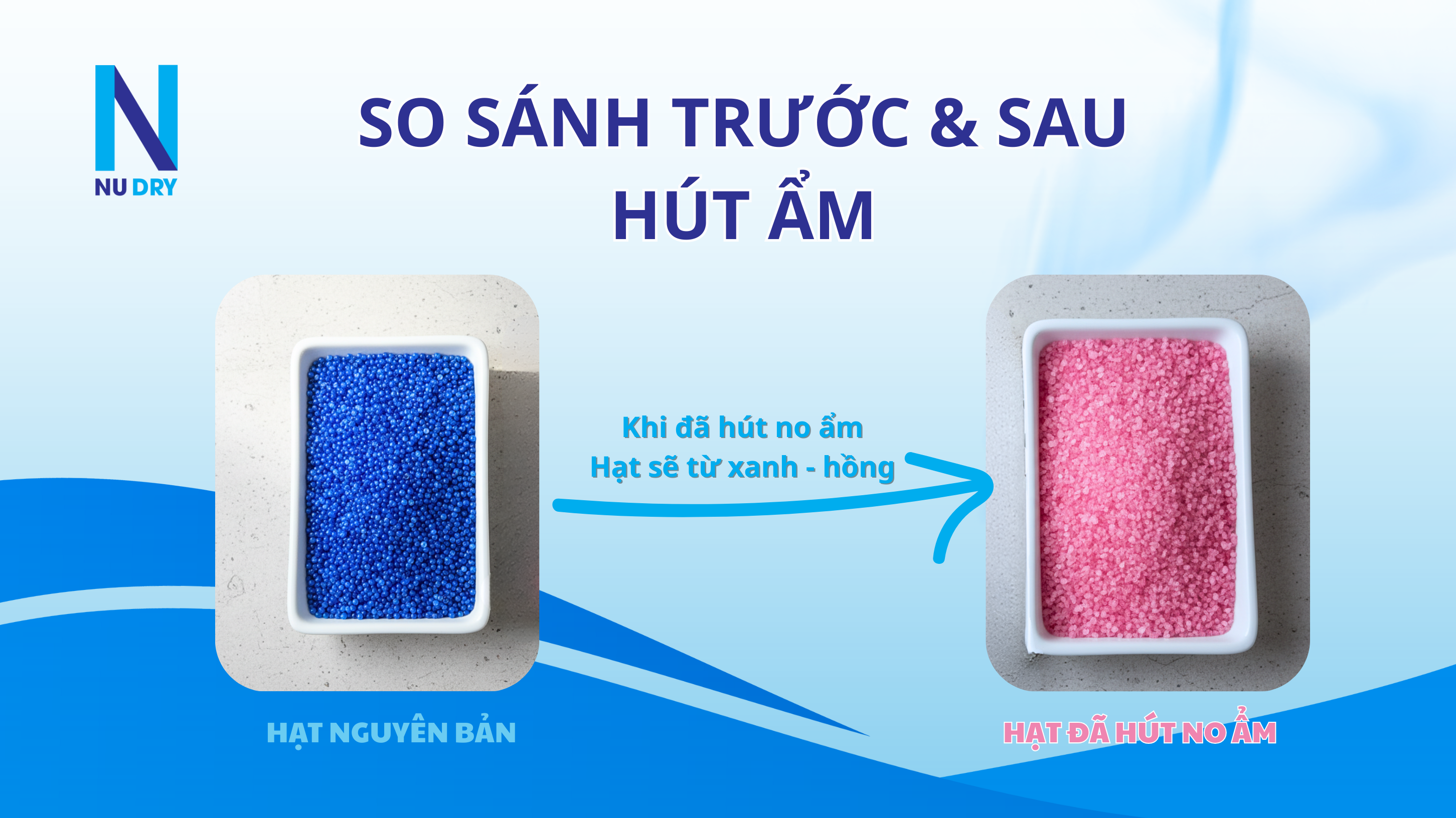 So sánh trước và sau hút ẩm