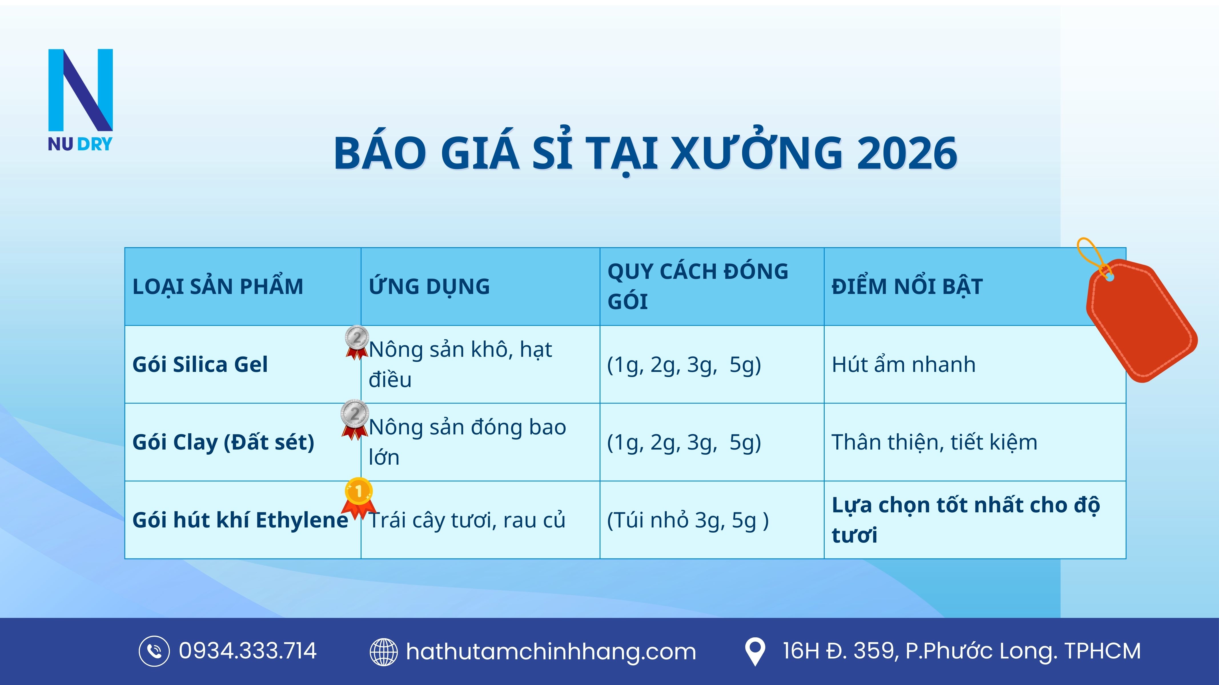 Báo giá sỉ tại xưởng 2026