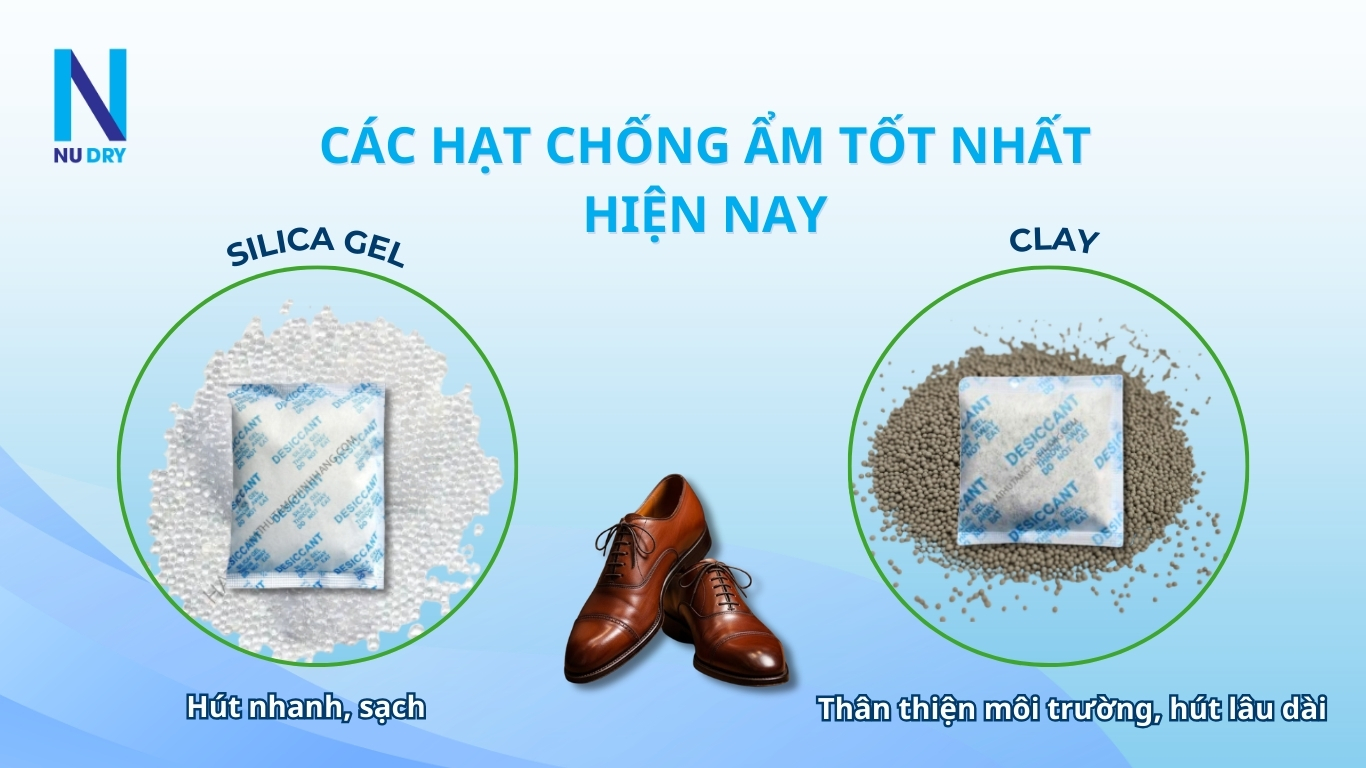 Các loại hạt chống ẩm tốt nhất hiện nay 