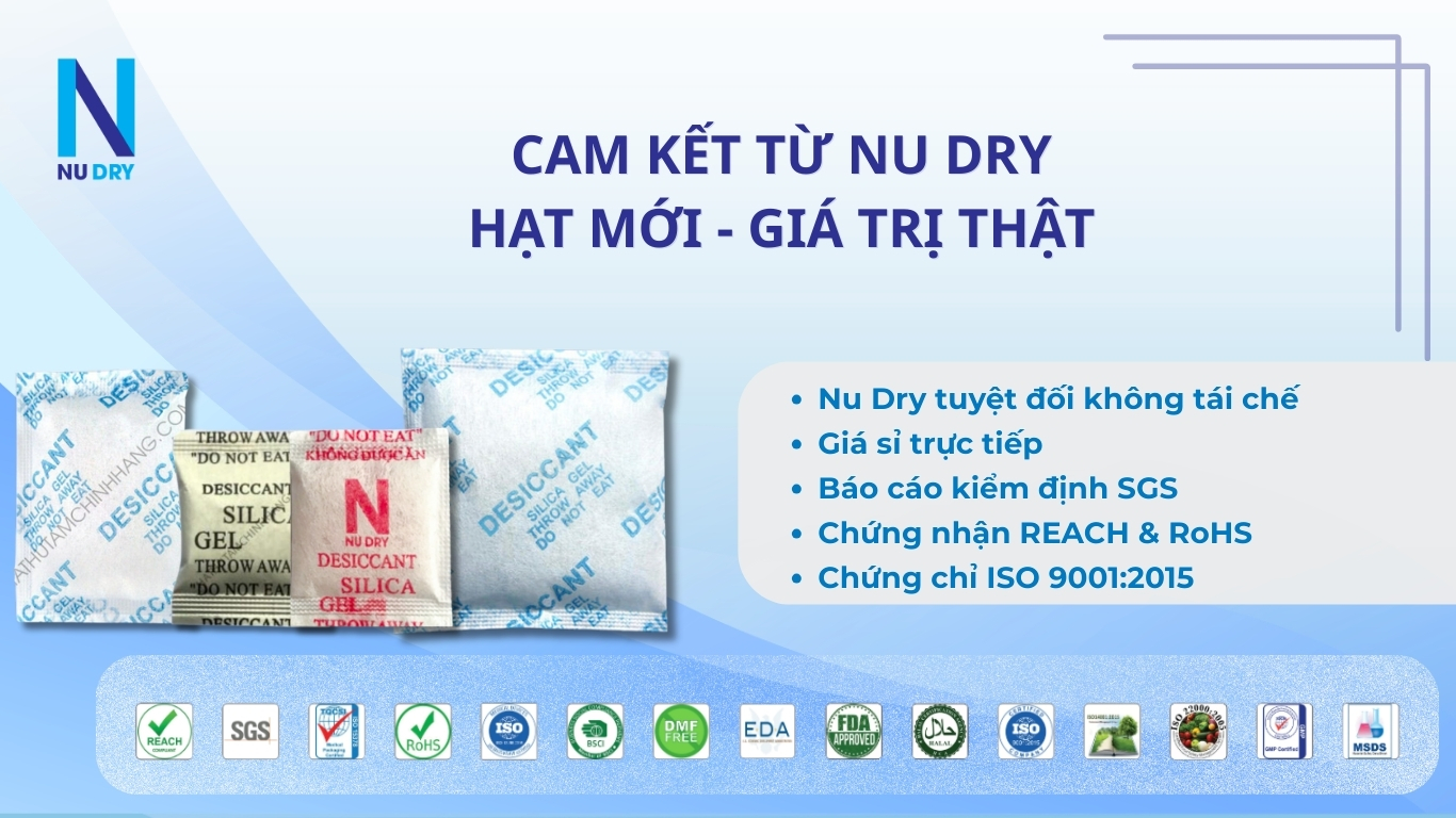 Cam kết từ Nu Dry hạt mới - giá trị thật