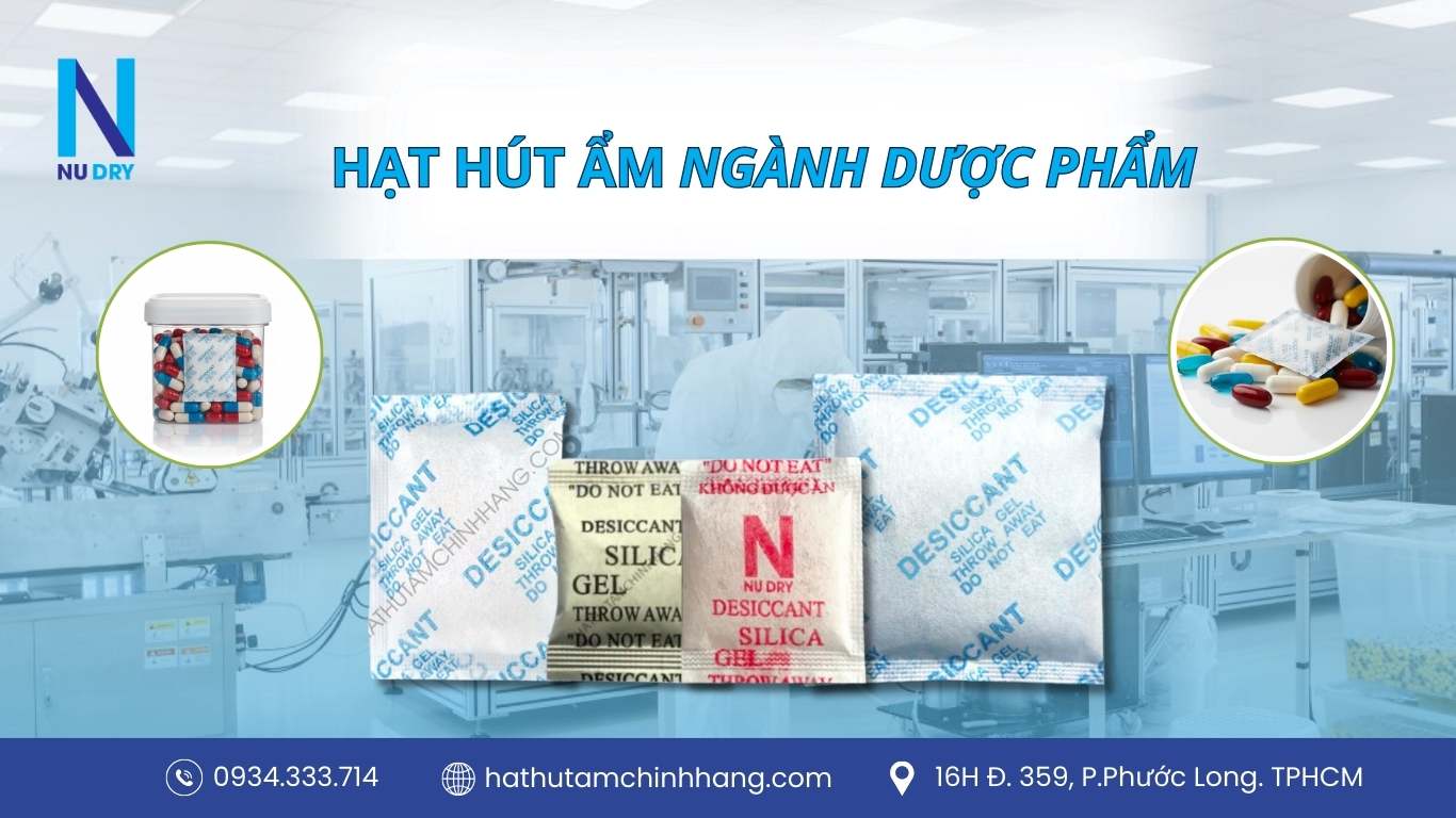 Hạt hút ẩm ngành dược phẩm 