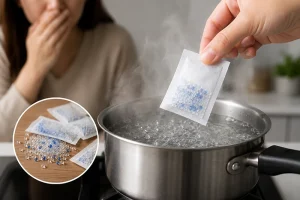 Nấu hạt hút ẩm có sao không