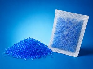 Gói hút ẩm Silica gel màu xanh