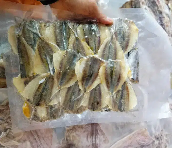 Hút chân không khô cá chỉ vàng
